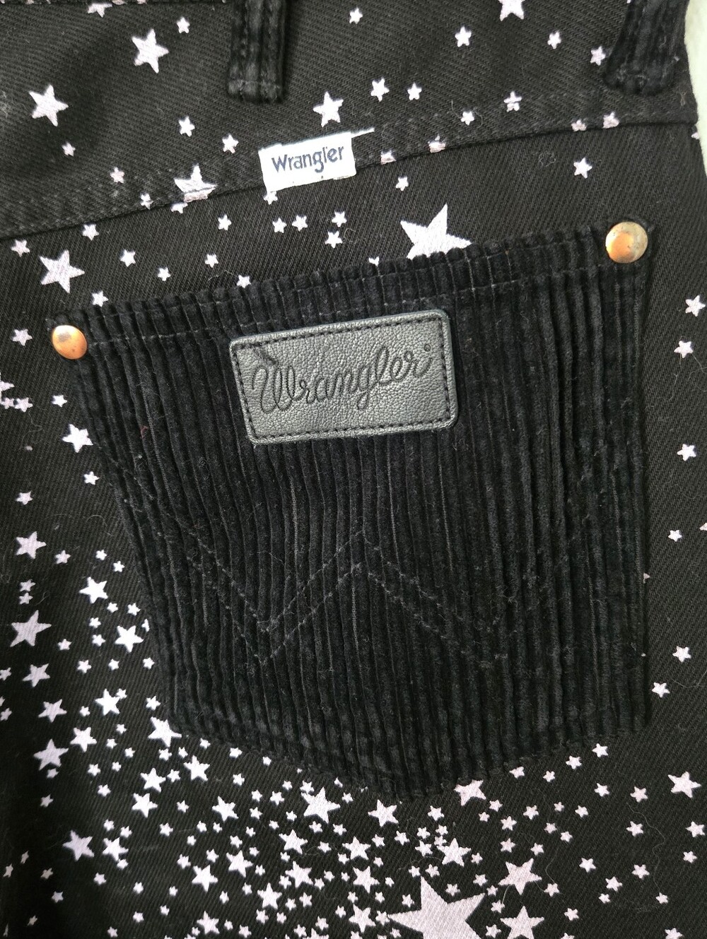 Wrangler | Black Wanderer High Rise Flare Pant In Star Struck Size 29 - Picture 8 of 13